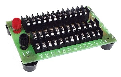 24-Position Prewired Power Distribution Block -- Rated at 15 Amps, All Scales, Miniatronics Corp. PDB2