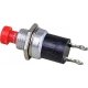 Single-Pole Single-Throw Push-Button Control Panel Switch - Quickie -- Red - Normal, All Scales, Kadee Quality Products 165