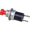 Single-Pole Single-Throw Push-Button Control Panel Switch - Quickie -- Red - Normal, All Scales, Kadee Quality Products 165