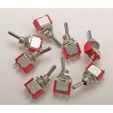 Miniature Single Pole, Single Throw SPST Toggle Switch -- On/Off 5-Amp 120V pkg(8), HO, Miniatronics Corp. 3620008