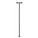 Double-Arm Square LED Light 3-Pack -- Black (warm white LED) 30 Scale Feet Tall, HO, Atlas Model Railroad Co. 70000215