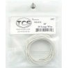 30-Gauge Wire - 20′ 6.1m Roll -- White, All Scales, Train Control Systems 1087