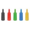 Low-Voltage Distribution Terminal (Plate) Plugs Only -- 3/32′ 2.5mm (6 Each: red, yellow, , All Scales, Faller Gmbh 180806