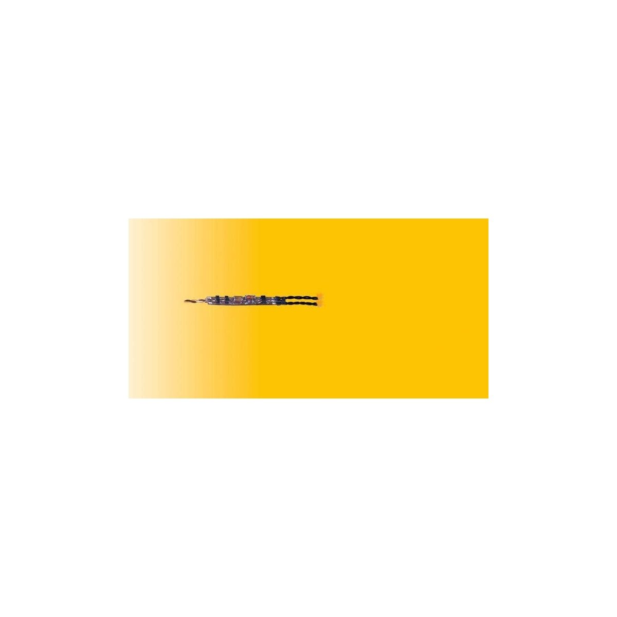 LED w/Wires & Resistor -- Yellow, 1/16 x 1/32′ 1.6 x .8mm pkg(5), All Scales, Viessmann Modellspielwaren 5270