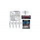 Double Lamp Post & Wooden Pole Streetlight- Just Plug Value Pack -- 6 of Each with Light Hub, N, Woodland Scenics 5914