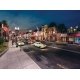 Double Lamp Post & Wooden Pole Streetlight- Just Plug Value Pack -- 6 of Each with Light Hub, N, Woodland Scenics 5914
