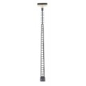 LED Flood Light -- Lattice Mast, Top Mount 14.5cm, Warm White pkg(3), HO, Faller Gmbh 180118