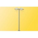 Modern Platform Double Lamp -- Green, White LEDs, 2-1/4 5.7cm′, N, Viessmann Modellspielwaren 6484