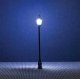 LED Park Light -- Adjustable height up to 2-1/2′ 6.3cm tall pkg(3), HO, Faller Gmbh 180108