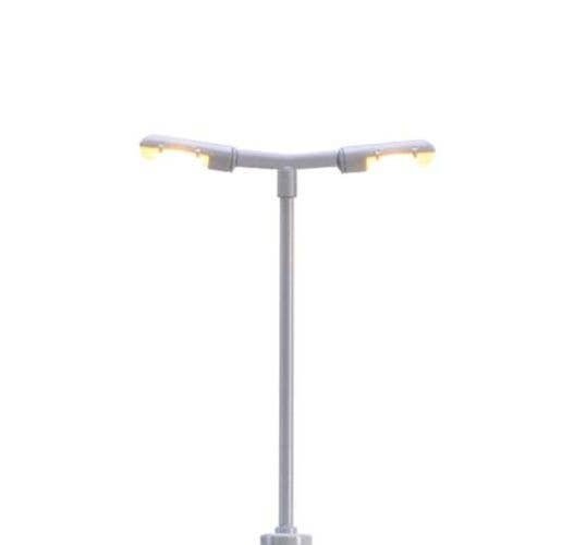 double Platform LED Light with Plug and Socket Base -- 2-3/16′ 5.5cm, N, Brawa Modellspielwaren 83002