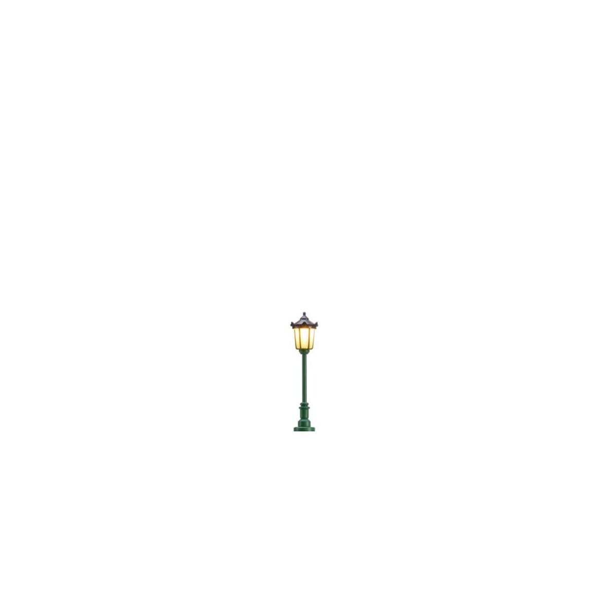 LED Gas Light with Plug and Socket Base -- 1-3/8′ 3.5cm, N, Brawa Modellspielwaren 83021