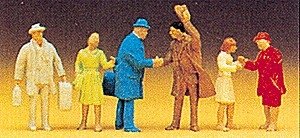 Passengers -- Arriving, HO, Preiser Kg 14028