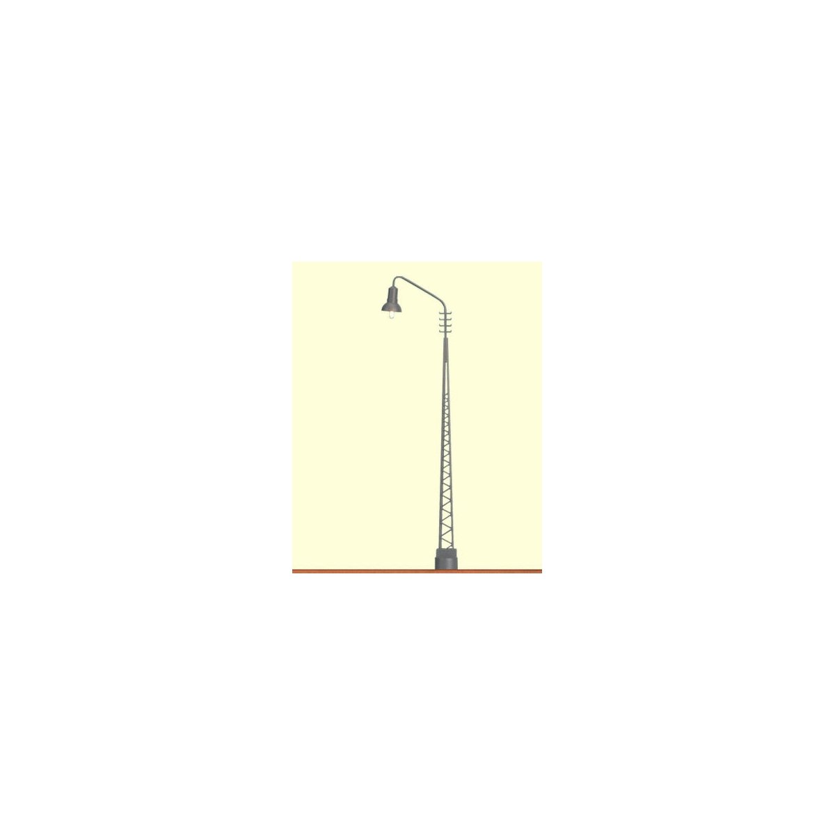 Pin Socket System LED Light -- Lattice-Mast 4-3/4′ 12cm Tall, HO, Brawa Modellspielwaren 84015