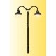 Baden-Baden Double Platform Lamp -- 2-15/16′ 7.4cm Tall, HO, Viessmann Modellspielwaren 6109