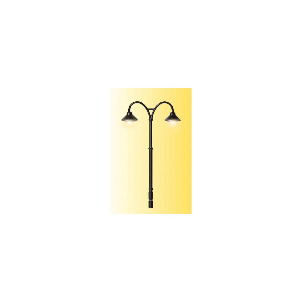 Baden-Baden Double Platform Lamp -- 2-15/16′ 7.4cm Tall, HO, Viessmann Modellspielwaren 6109