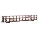 89′ Flatcar w/Tri-Level Open Auto Rack - Ready to Run -- Southern Pacific(TM) Rack St. Louis Sou, HO, WalthersMainline 8221