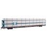 89′ Flatcar w/Tri-Level Shielded Auto Rack - Ready to Run -- Boston & Maine 908820, TTKX Flatcar, HO, WalthersMainline 8302