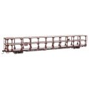 89′ Flatcar w/Tri-Level Open Auto Rack - Ready to Run -- Chicago, Burlington & Quincy Rack Trail, HO, WalthersMainline 8203