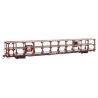 89′ Flatcar w/Tri-Level Open Auto Rack - Ready to Run -- Pennsylvania Railroad Rack Trailer-Trai, HO, WalthersMainline 8216