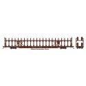 89′ Flatcar w/Bi-Level Open Auto Rack - Ready to Run -- Illinois Central 901192, HO, WalthersMainline 8039