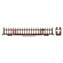 89′ Flatcar w/Bi-Level Open Auto Rack - Ready to Run -- Louisville & Nashville 961202, HO, WalthersMainline 8042