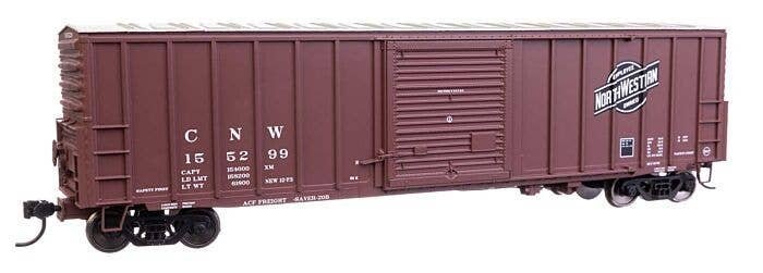 50′ ACF Exterior Post Dreadnaught End Plate B Boxcar - Ready to Run -- Chicago & North Western(, HO, WalthersMainline 46008