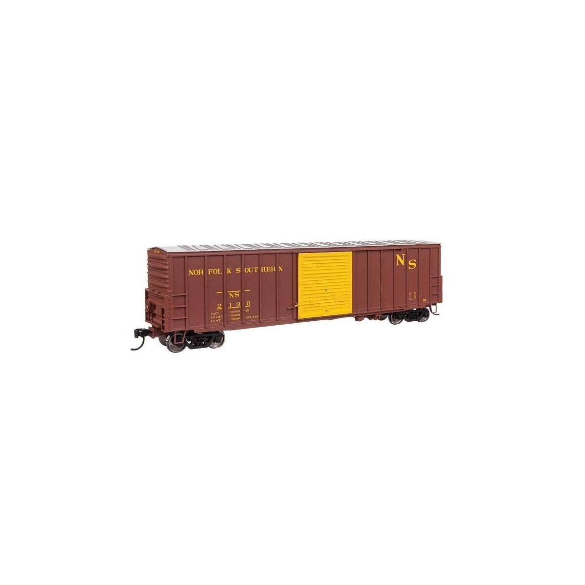 50′ ACF Exterior Post Dreadnaught End Plate B Boxcar - Ready to Run -- Norfolk Southern 2130, HO, WalthersMainline 46046
