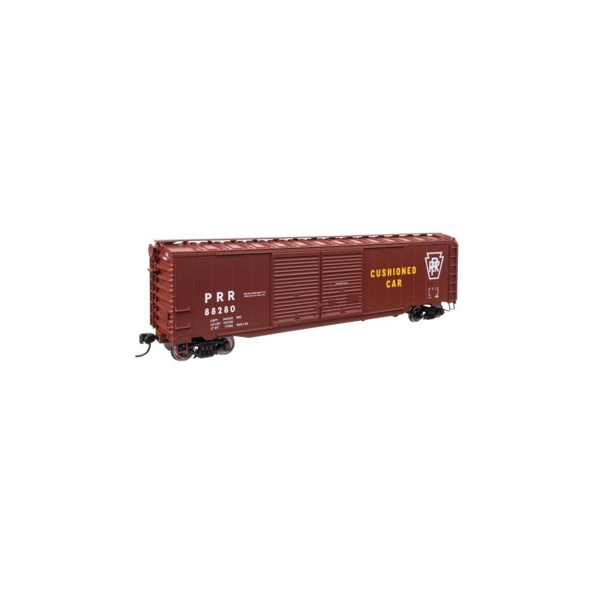 50′ AAR Improved Double-Door Boxcar - Ready to Run -- Pennsylvania Railroad 88280, HO, WalthersMainline 46614