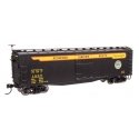 40′ Double Sheathed Wood Boxcar - Ready to Run -- Northwestern Pacific 1989, HO, WalthersMainline 40190