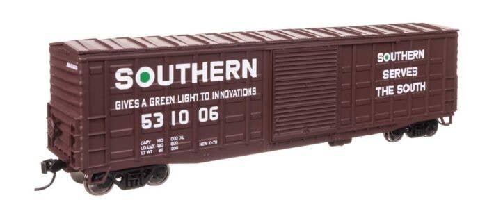 50′ Waffle Side Boxcar - Ready To Run -- Southern Railway 531006 (Youngstown Door), HO, WalthersMainline 46724