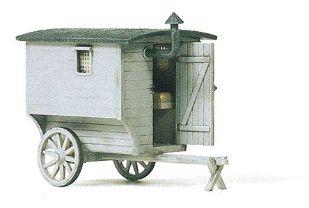 Farm Equipment -- Shepherd′s Trailer Kit, HO, Preiser Kg 17601