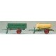 Trailer -- Single-Axle Dump & Tank Trailers, HO, Preiser Kg 17917