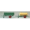 Trailer -- Single-Axle Dump & Tank Trailers, HO, Preiser Kg 17917