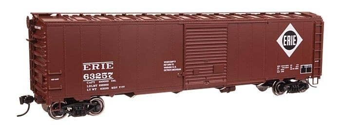 50′ AAR Single Door Boxcar - Ready to Run -- Erie 63257, HO, WalthersMainline 46515