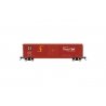 50′ Single-Door Boxcar No Roofwalk - Ready to Run -- Santa Fe 12844 (Boxcar Red, Texas Chief Slogan), HO, Rivarossi HR6662C
