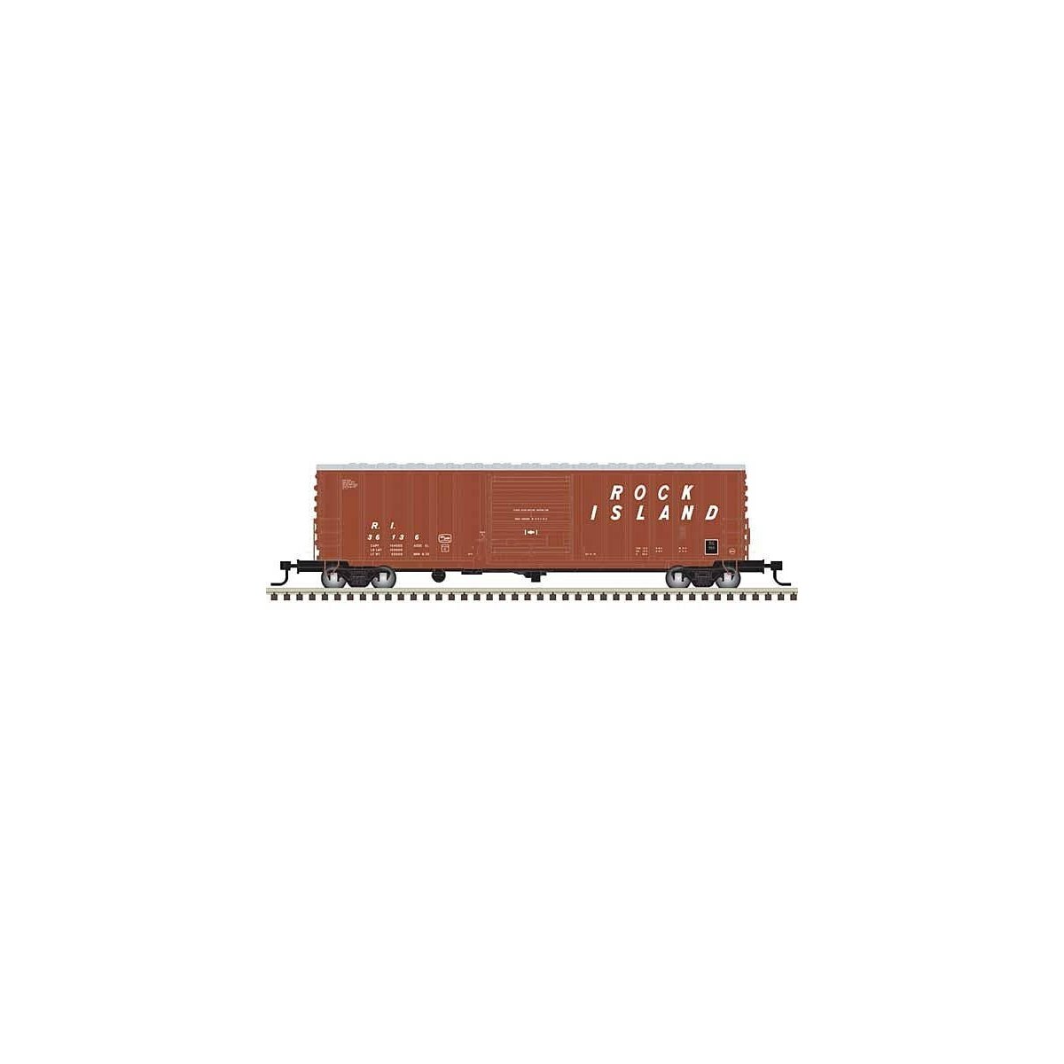 ACF 50′ Precision Design Rib-Side Boxcar - Ready to Run - Master(R) -- Rock Island 3, HO, Atlas Model Railroad Co. 20007071