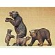 Brown Bears -- pkg(4), HO, Preiser Kg 20386