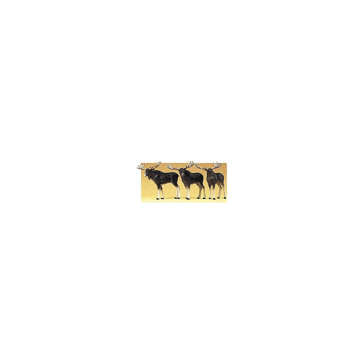 Animals -- Moose pkg(3), HO, Preiser Kg 20393