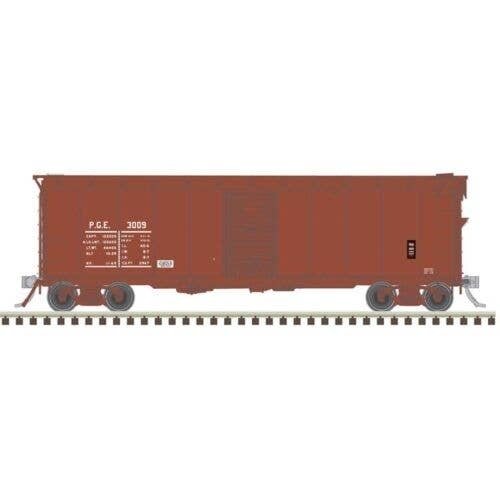 40′ Minibox Boxcar - Ready to Run - Master(R) -- Pacific Great Eastern 3009 (Boxcar , HO, Atlas Model Railroad Co. 20007905