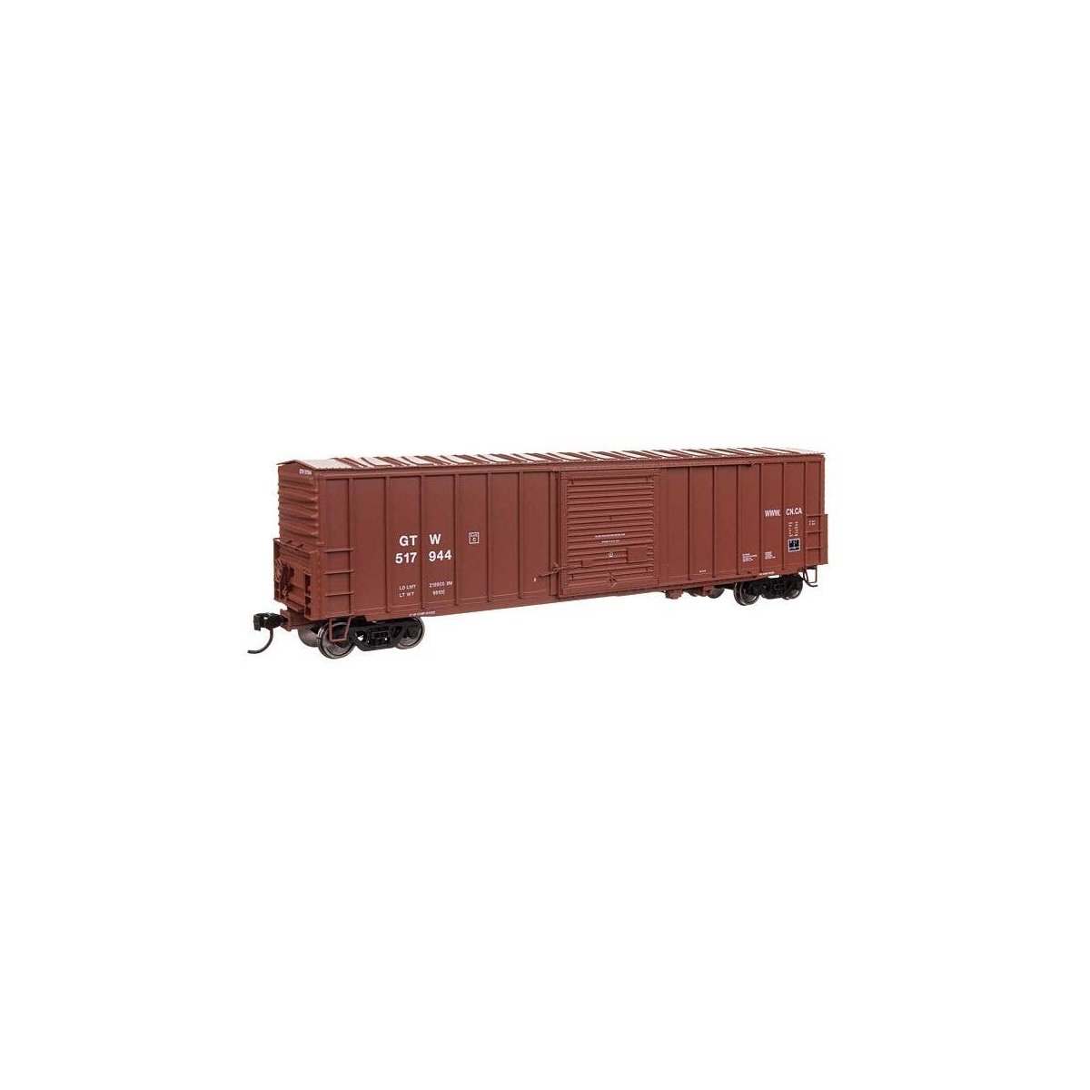 50′ ACF Exterior Post Dreadnaught End Plate B Boxcar - Ready to Run -- Grand Trunk Western 5179, HO, WalthersMainline 46042