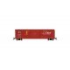50′ Single-Door Boxcar No Roofwalk - Ready to Run -- Santa Fe 12755 (Boxcar Red, San Francisco Chief, HO, Rivarossi HR6661D
