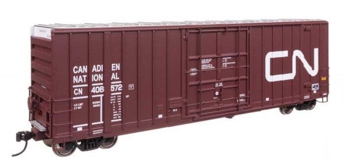 50′ Gunderson Hi-Cube Paper Service Boxcar - Ready to Run -- Canadian National 406572, HO, WalthersProto 101715