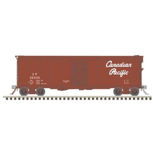 40′ Minibox Boxcar - Ready to Run - Master(R) -- Canadian Pacific 243120 (Boxcar Red, HO, Atlas Model Railroad Co. 20007901