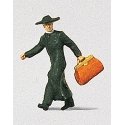 Individual Figure - Travelers -- Priest in a Hurry, HO, Preiser Kg 28015