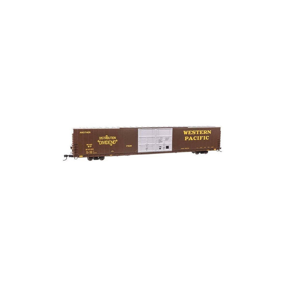 86′ Pullman-Standard Double-Door Hi-Cube Boxcar - Ready to Run -- Western Pacific(TM) 86068, HO, WalthersProto 102131