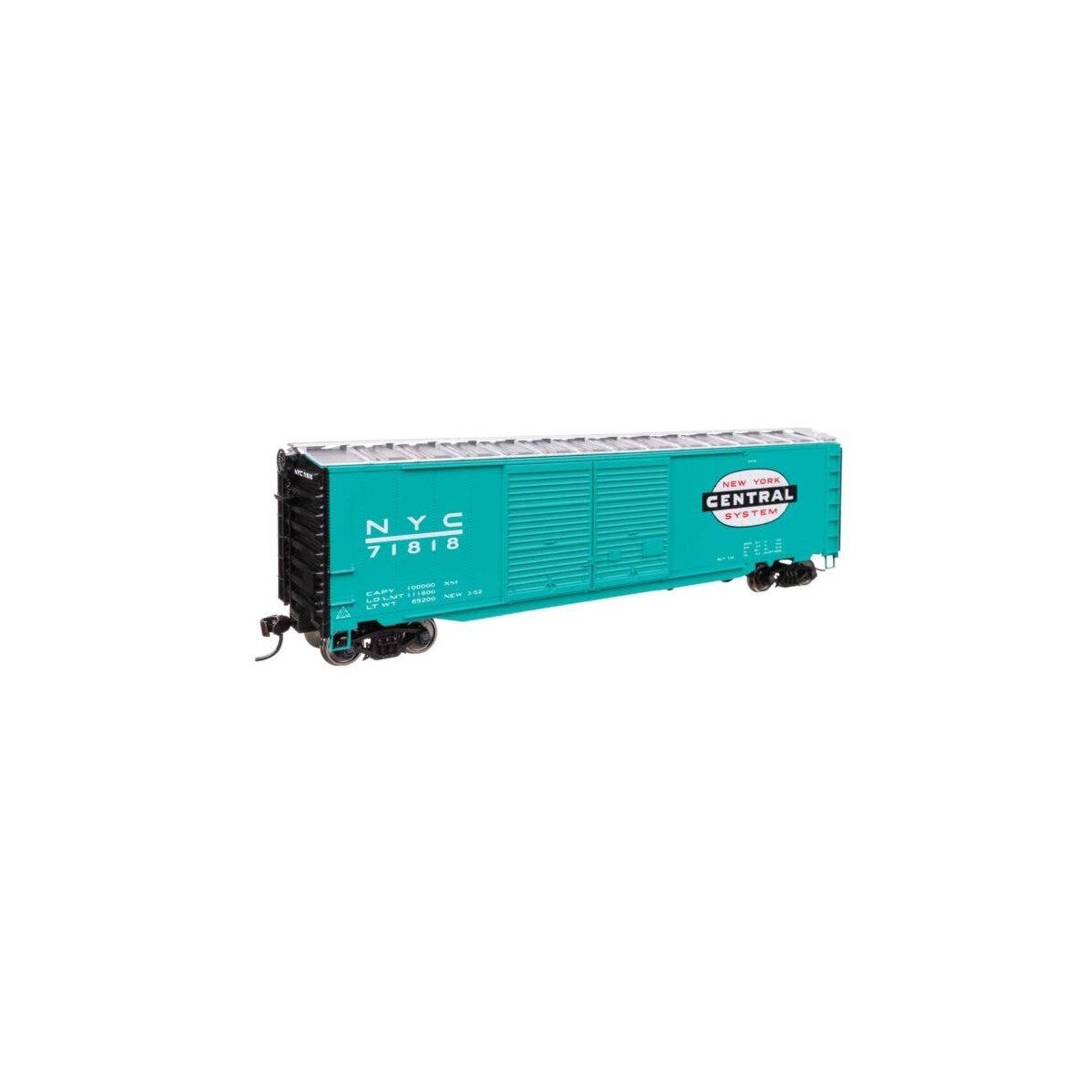 50′ AAR Improved Double-Door Boxcar - Ready to Run -- New York Central 71818, HO, WalthersMainline 46610