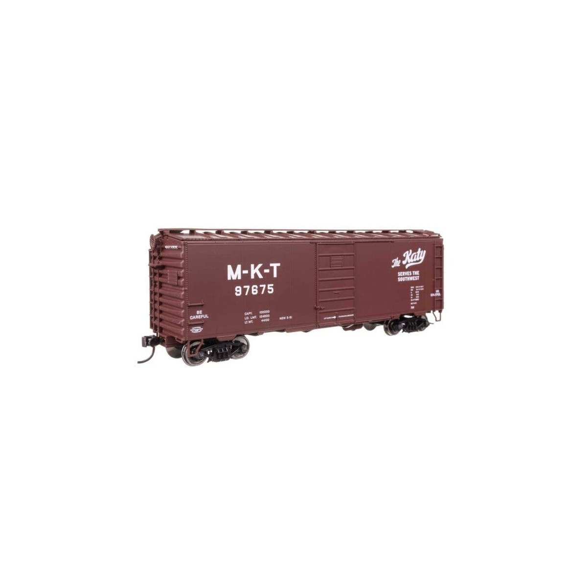 40′ PS-1 Boxcar - Ready to Run -- Missouri-Kansas-Texas(TM) 97675, HO, WalthersMainline 45513
