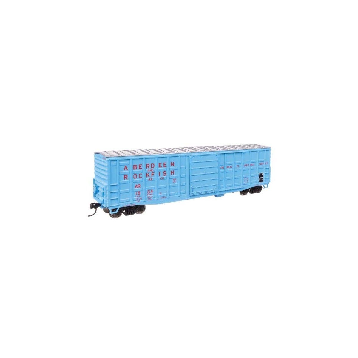 50′ Waffle Side Boxcar - Ready To Run -- Aberdeen & Rockfish 1534 (Superior Door), HO, WalthersMainline 46703