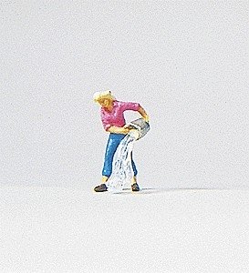 Individual Figure - Working People -- Cleaning the House (Female), HO, Preiser Kg 28049