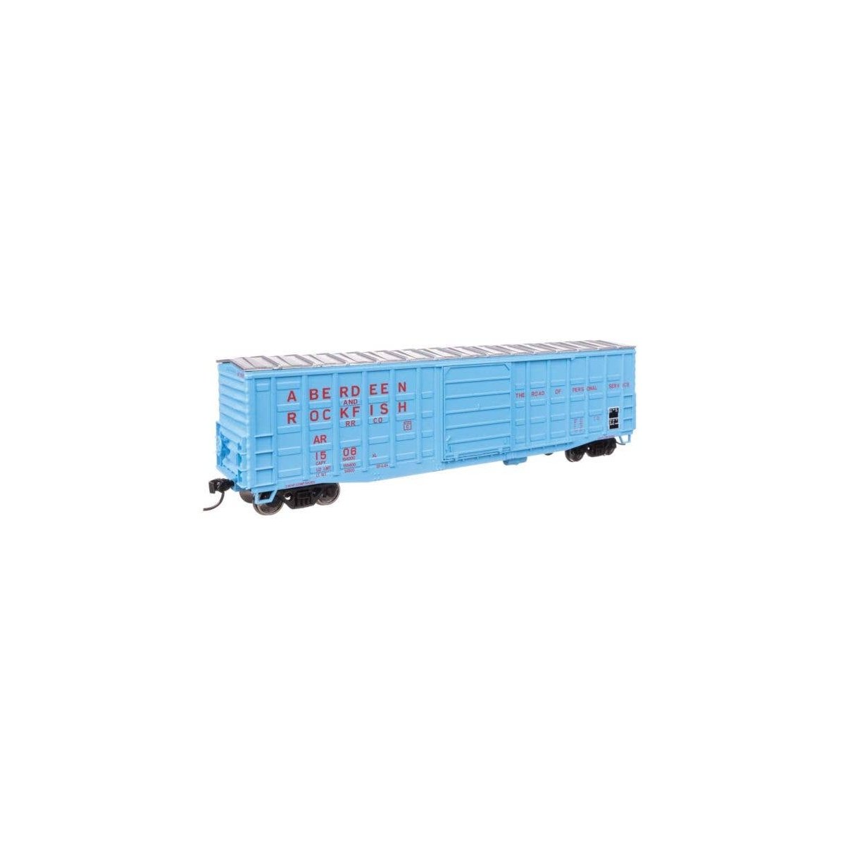 50′ Waffle Side Boxcar - Ready To Run -- Aberdeen & Rockfish 1506 (Superior Door), HO, WalthersMainline 46701
